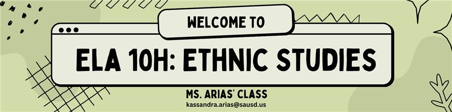 Ethnic Studies 10 Honors Banner 